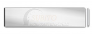 Briefkastenschild Alumhaus 110 x 19 Alu